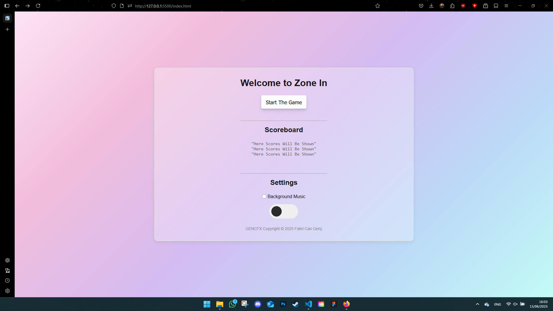 New Landing Page